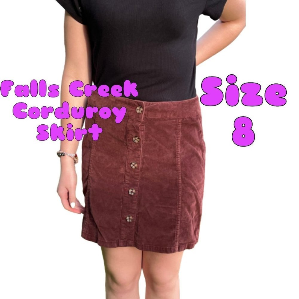 Clothing - Falls Creek Corduroy Skirt Size 8
